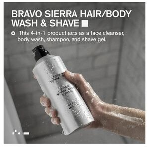 Bravo Sierra Hair, Shave & Body Wash.New